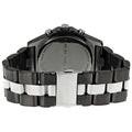 Marc Jacobs Blade Chronograph Black Dial Two Tone Steel Strap Watch for Women - MBM3179