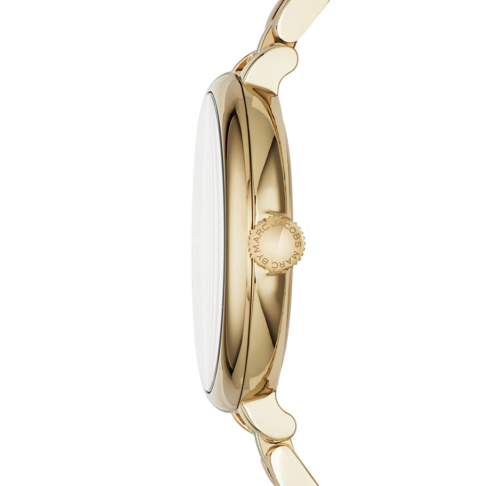 Marc Jacobs Sally Champagne Gold Dial Gold Steel Strap Watch for Women - MBM3363