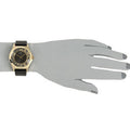 Marc Jacobs Henry Skeleton Black Dial Black Leather Strap Watch for Women - MBM1246