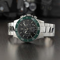 Maserati Competizione Chronograph Black Dial Silver Steel Strap Watch For Men - R8873600008