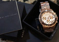 Marc Jacobs Blade Chronograph Rose Gold Dial Rose Gold Steel Strap Watch for Women - MBM3102