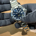 Tag Heuer Aquaracer Calibre 5 Automatic Blue Dial Silver Steel Strap Watch for Men - WAY2012.BA0927
