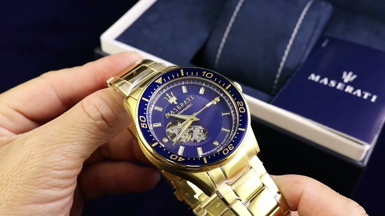 Maserati SFIDA Automatic Diamond Dial Limited Edition Watch For Men - R8823140004