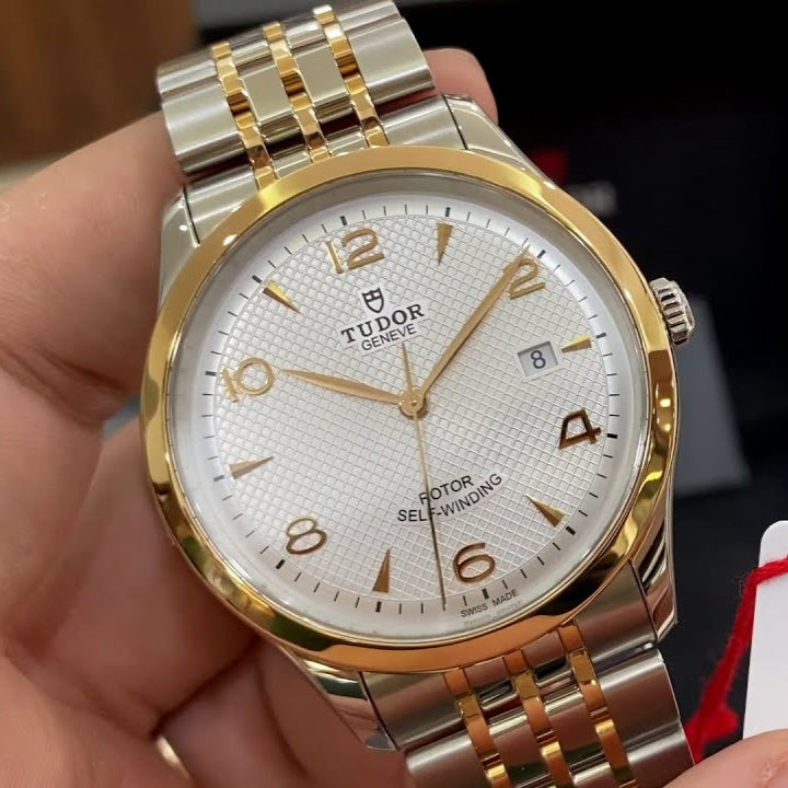 Tudor 1926 Automatic Silver Dial Two Tone Steel Strap Watch for Men - M91651-0001