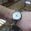Tissot T Classic PR 100 Chronograph Silver Dial Silver Steel Strap Watch For Men - T101.417.11.031.00