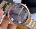 Armani Exchange Hampton Chronograph Grey Dial Two Tone Steel Strap Watch For Men - AX2403