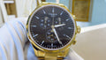 Tissot Chrono XL Classic Black Dial Gold Steel Strap Watch for Men - T116.617.33.051.00
