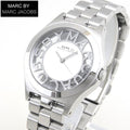 Marc Jacobs Henry White Dial Silver Steel Strap Watch for Women - MBM3291