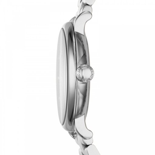 Marc Jacobs Baker Brown Dial Silver Steel Strap Watch For Women - MBM3329