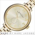 Marc Jacobs Sally Champagne Gold Dial Gold Steel Strap Watch for Women - MBM3363