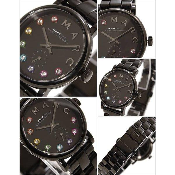 Marc Jacobs Baker Black Dial Black Steel Strap Watch for Women - MBM3425