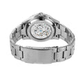 Fossil FB-01 Automatic Skeleton Black Dial Silver Steel Strap Watch for Men - ME3190