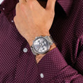 Tommy Hilfiger Chronograph Grey Dial Silver Steel Strap Watch for Men - 1710382