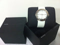Marc Jacobs Amy White Dial White Leather Strap Watch for Women - MBM1136