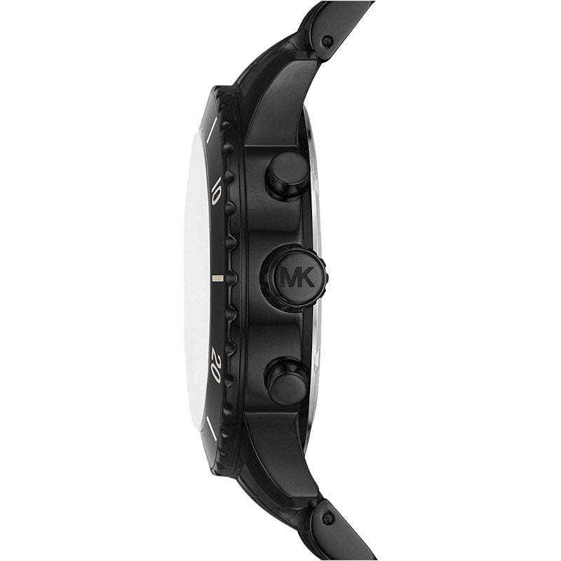 Michael Kors Cunningham Chronograph Black Dial Black Steel Strap Watch For Men - MK8965