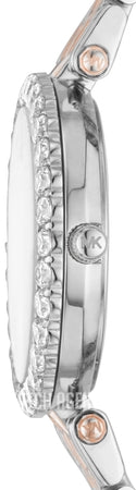 Michael Kors Darci Quartz Silver Dial Two Tone Steel Strap Watch For Women - MK4515