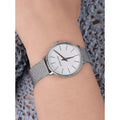 Michael Kors Pyper Quartz Mother of Pearl White Dial Silver Mesh Strap Watch For Women - MK4618