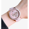 Michael Kors Quartz Pink Dial Pink Silicone Strap Watch For Women - MK6946