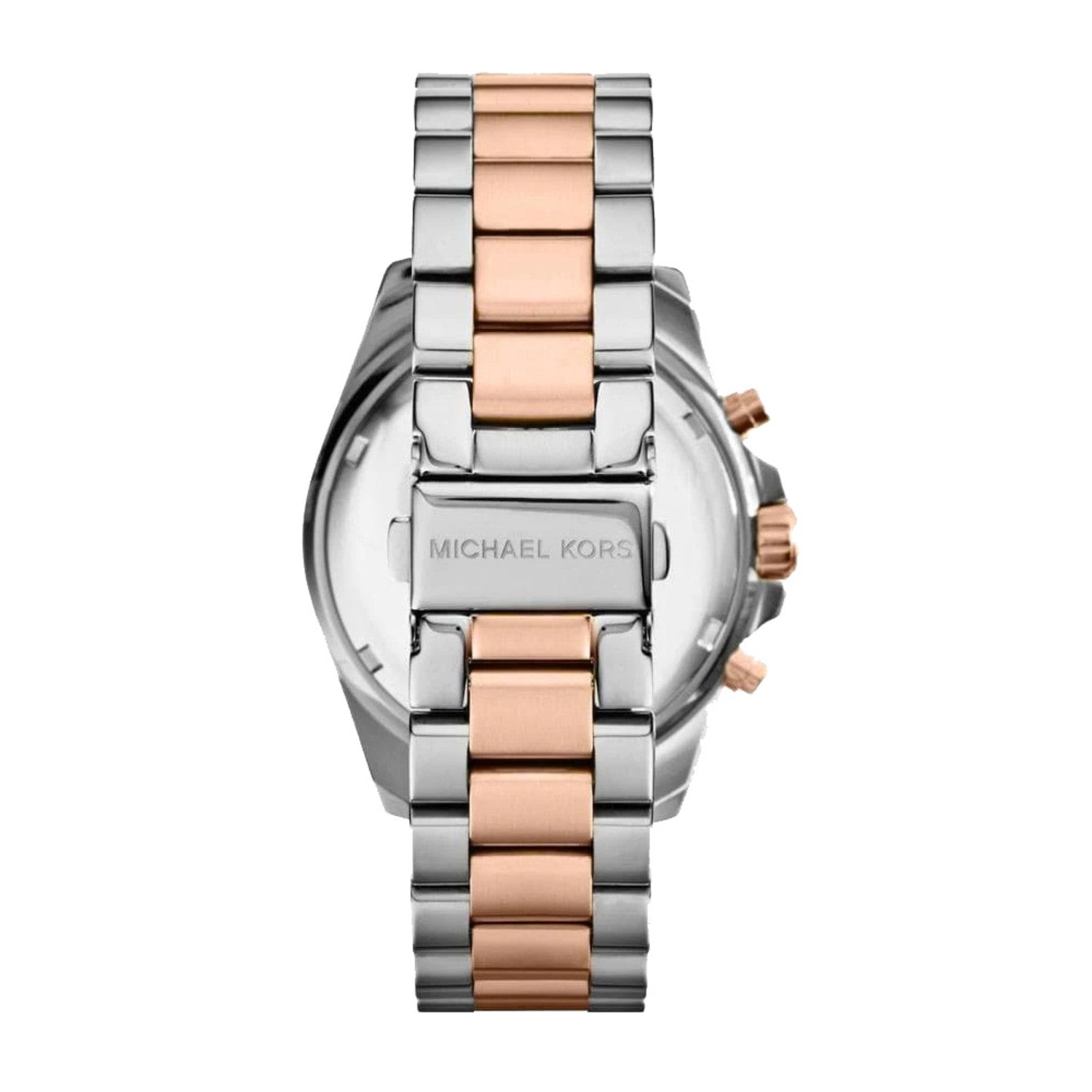 Michael Kors Bradshaw Blue Dial Two Tone Steel Strap Watch for Women - MK5606