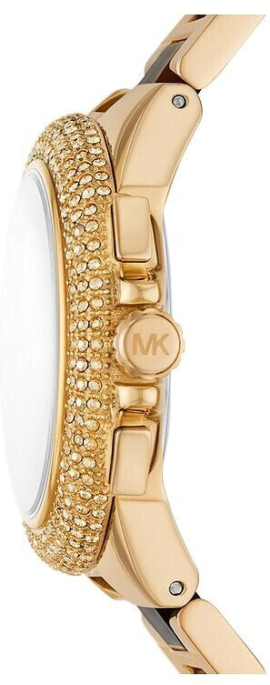 Michael Kors Camille Chronograph Brown Dial Two Tone Steel Strap Watch For Women - MK7269