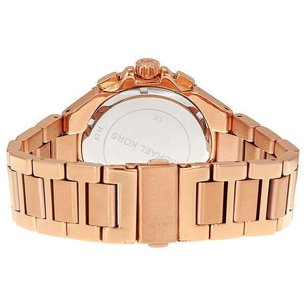 Michael Kors Camille Chronograph White Dial Rose Gold Steel Strap Watch for Women - MK5636
