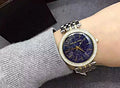 Michael Kors Darci Quartz Blue Dial Two Tone Steel Strap Watch For Women - MK3401
