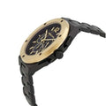 Michael Kors Lennox Chronograph Black Dial Black Steel Strap Watch For Men - MK8941