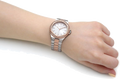 Michael Kors Lennox Three Hand Quartz Silver Dial Two Tone Steel Strap Watch For Women - MK6989