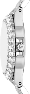 Michael Kors Lennox Three-Hand Blue Dial Silver Steel Strap Watch For Women - MK7397