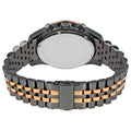 Michael Kors Lexington Chronograph Black Dial Two Tone Steel Strap Watch for Men - MK8561