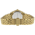 Michael Kors Lexington Quartz Blue Dial Gold Steel Strap Watch For Women - MK3271