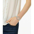 Michael Kors Sofie Crystals Glitz Rose Gold Dial Two Tone Steel Strap Watch For Women - MK4446