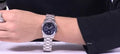 Michael Kors Hunger Stop 100 Series Navy Blue Dial Silver Steel Strap Watch for Women - MK5814