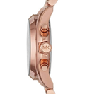 Michael Kors Bradshaw Black Dial Rose Gold Steel Strap Watch for Women - MK5854
