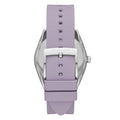 Michael Kors Janelle Three Hand Purple Dial Purple Rubber Strap Watch For Women - MK7143
