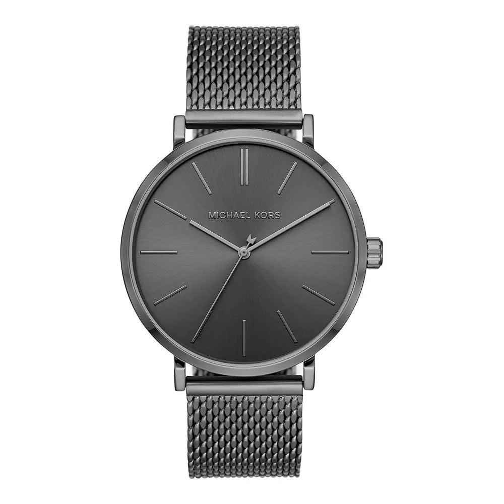 Michael Kors Auden Three-Hand Grey Dial Grey Mesh Strap Watch for Men - MK7151