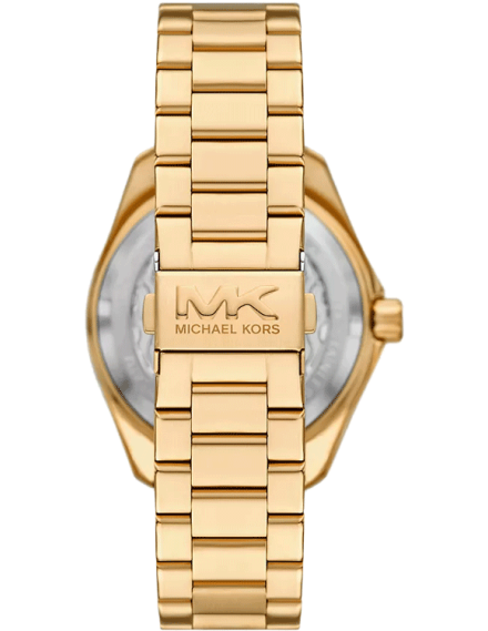 Michael Kors Maritime Analog Green Dial Gold Steel Strap Watch for Men - MK9162