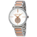 Michael Kors Portia Quartz Silver Dial Two Tone Steel Strap Watch For Women - MK3709