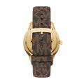 Michael Kors Jaycie Three Hand Gold Dial Brown Leather Strap Watch for Women - MK2862