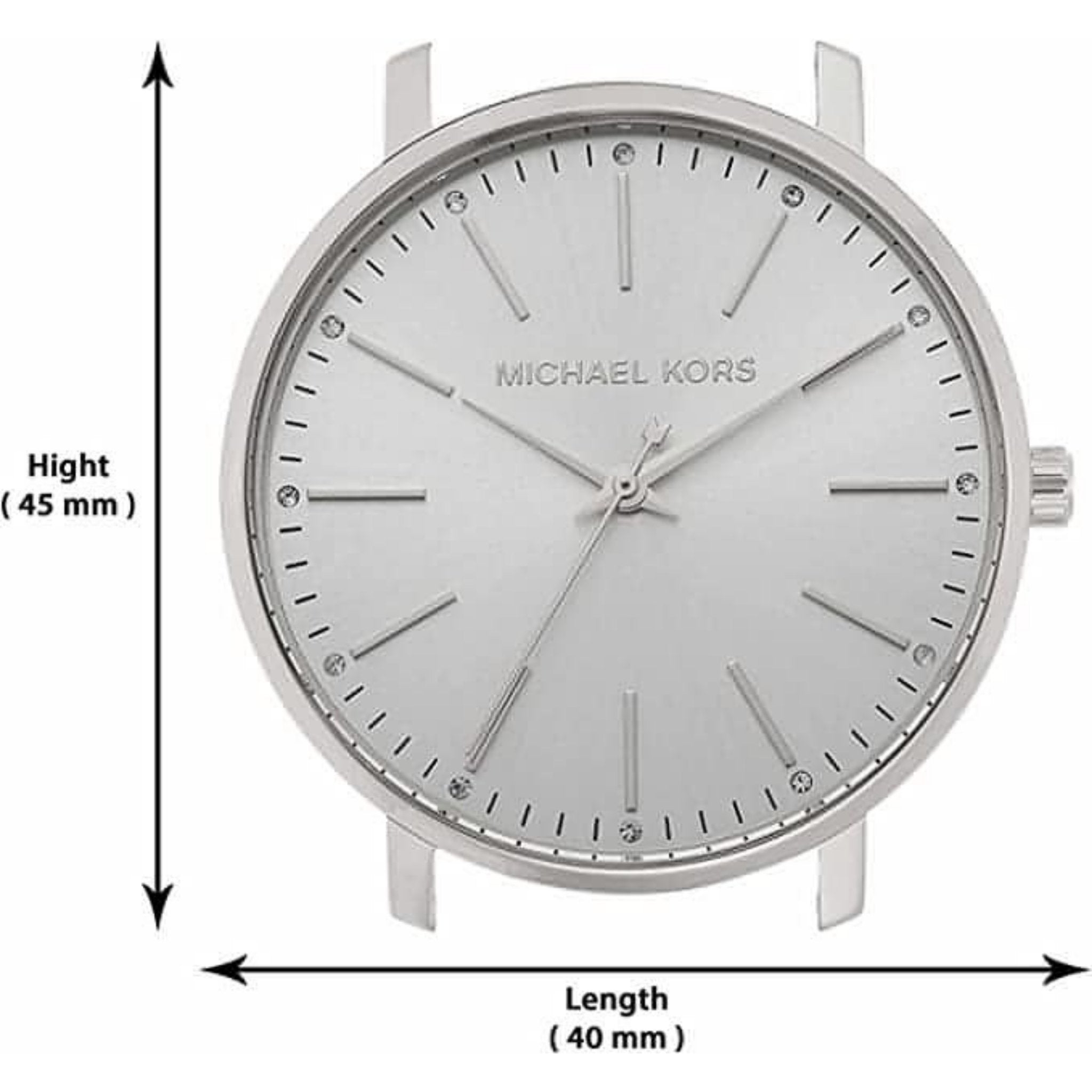 Michael Kors Pyper Quartz White Dial Silver Mesh Strap Watch for Women - MK4338