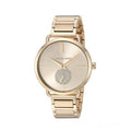 Michael Kors Portia Gold Dial Gold Steel Strap Watch for Women - MK3639
