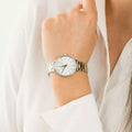 Michael Kors Pyper Quartz Silver Dial Two Tone Steel Strap Watch For Women - MK1041