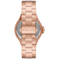 Michael Kors Lennox Three Hand Rose Gold Dial Rose Gold Steel Strap Watch For Women - MK1063