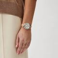 Michael Kors Camille Three-Hand Crystals White Dial Pink Leather Strap Watch for Women - MK2963