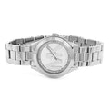 Michael Kors Mini Slim Runway Silver Dial Silver Steel Strap Watch for Women - MK3548