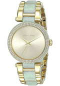 Michael Kors Delray Rose Gold Dial Two Tone Steel Strap Watch for Women - MK4317
