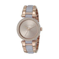 Michael Kors Delray Rose Gold Dial Two Tone Steel Strap Watch for Women - MK4319