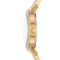 Michael Kors Tibby Multifunction Analog Black Dial Gold Steel Strap Watch for Women - MK4684
