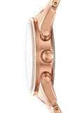 Michael Kors Ritz Chronograph Mother of Pearl White Dial Two Tone Steel Strap Watch For Women - MK6769