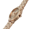 Michael Kors Lennox Three Hand Rose Gold Dial Rose Gold Steel Strap Watch For Women - MK7230